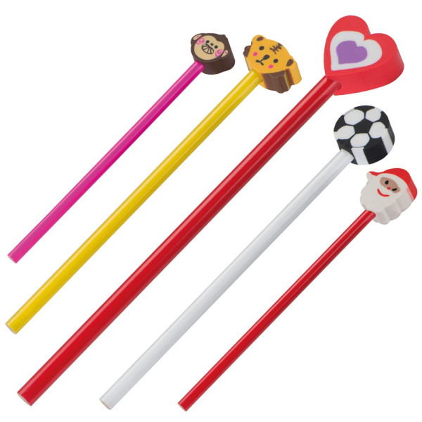 Holzbleistift mit Radiergummiaufsatz GERTRUDA