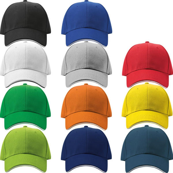 6 Panel Sandwich Baseball Cap CURTIS