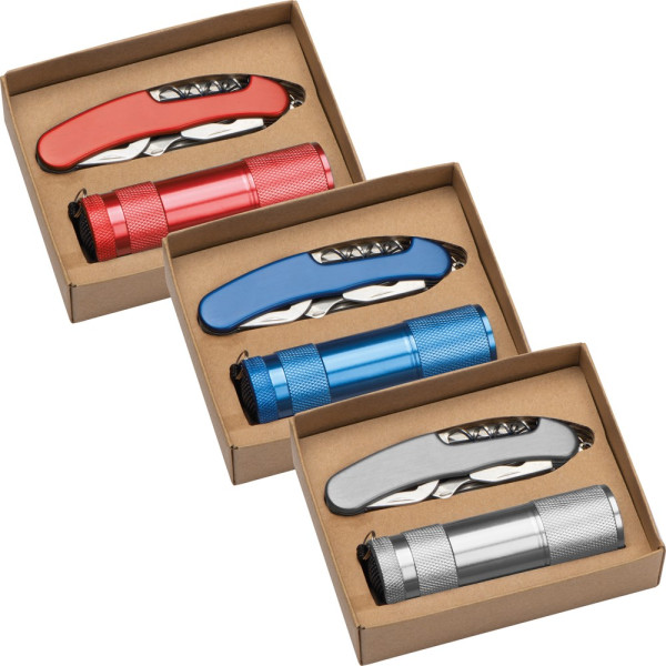 Set Taschenlampe & Taschenmesser Dover