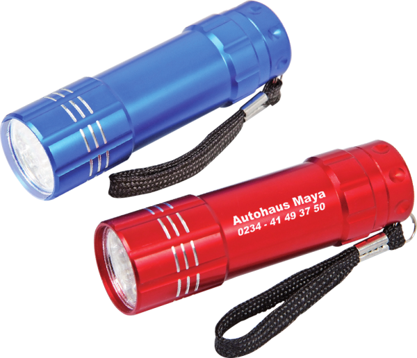 LED Taschenlampe BAMPY aus Aluminium - Art. 55043