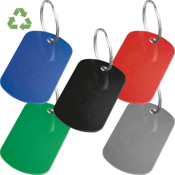 Schlüsselanhänger Metallplättchen LIESELOTTE