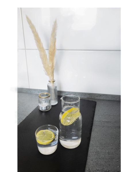 CALMY - Glas-Karaffe mit Trinkglas