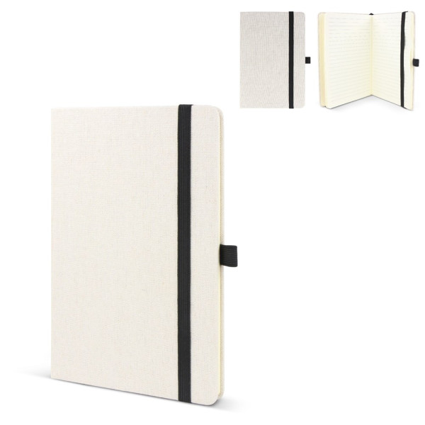 Notizbuch aus recycelter Baumwolle & R-PET A5