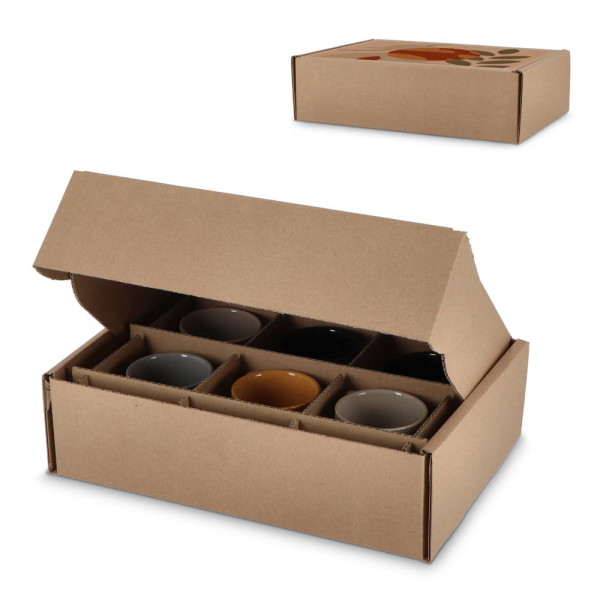 Individuelle Geschenkverpackung für 6 Stück Tassen 34.7 x 24.3 x 9.9 cm