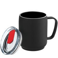 schwarz, rot, transparent