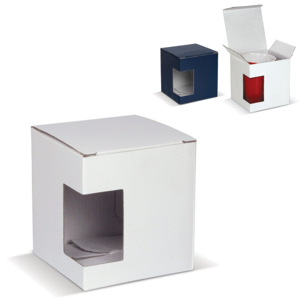 Verpackung Tassen mit Fenster