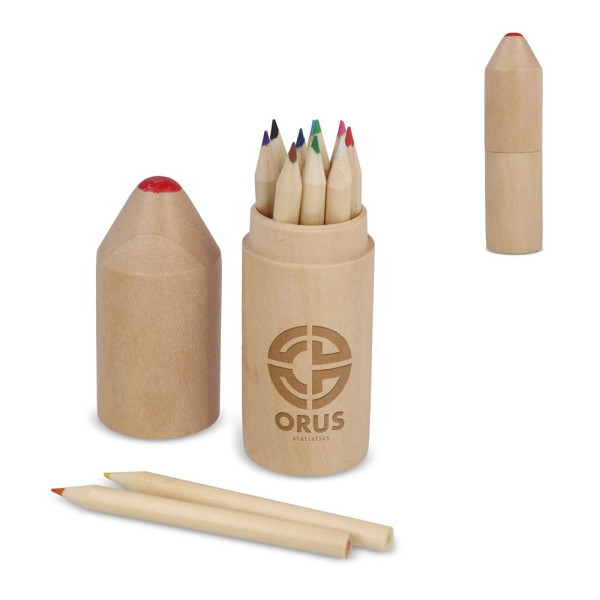 Hochwertiges Buntstiftset aus Holz