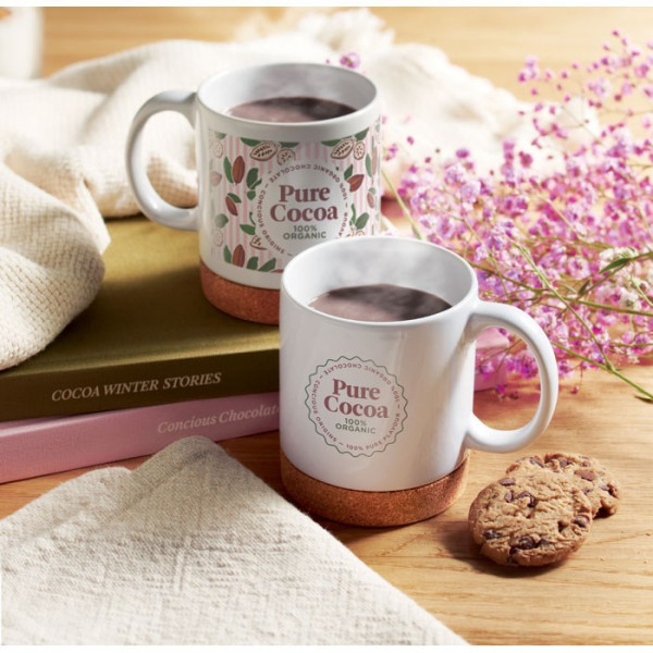 KAROO - Keramikbecher mit Kork 280 ml