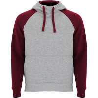 heather grau, granatrot